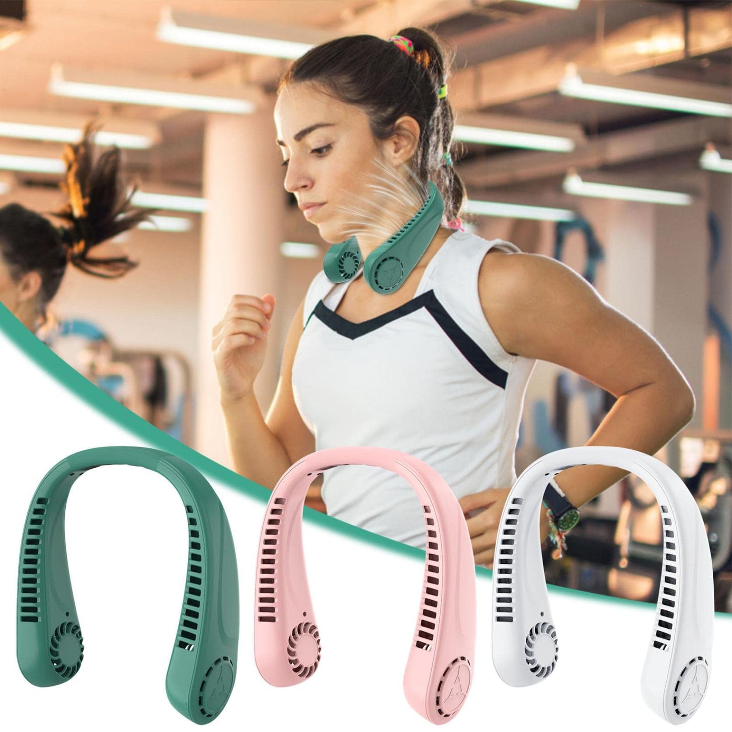 BreezeNeck™ - Ventilador de Cuello Portatil